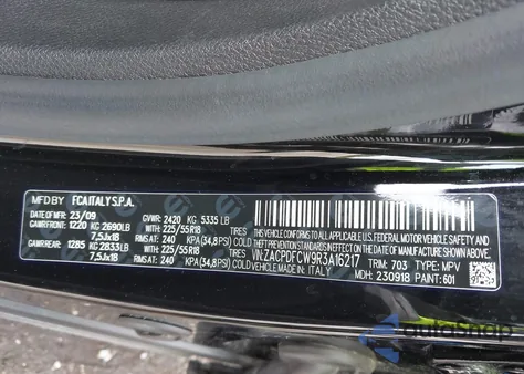 2024 Dodge Hornet R/T Eawd из США, поврежденный, VIN ZACPDFCW9R3A16217